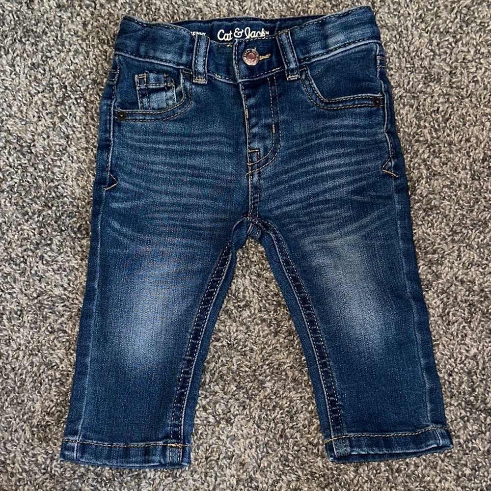 Cat & Jack Dark Blue Toddler Stretch Denim Jeans